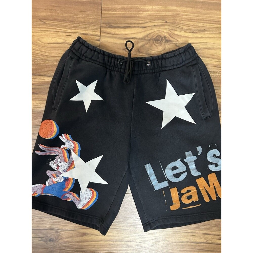 Space Jam Bugs Bunny Graphic Shorts Mens Medium Looney Tunes - Picture 5 of 10